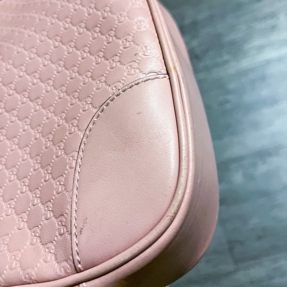 GUCCI Guccissima Bree Pink Camera Bag - Picture 8 of 9